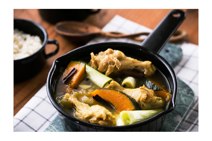 風邪予防&デトックスに効果的!『カボチャと鶏肉のスープカレー』のクレンズレシピ