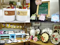 鉢植え、ガーデンセット、雑貨など豊富なラインナップ。ほとんどがプランナーの作品です！