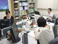 ▲経理部門のオフィス。事務スタッフのサポートも万全です！