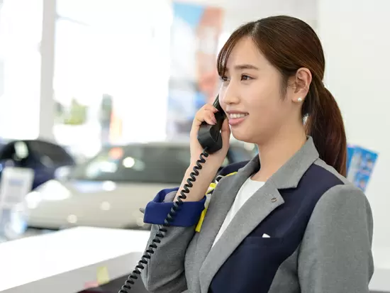 受付、クラーク、営業、メカニック・・・全スタッフで協力し、快適なお店をつくっていきましょう！