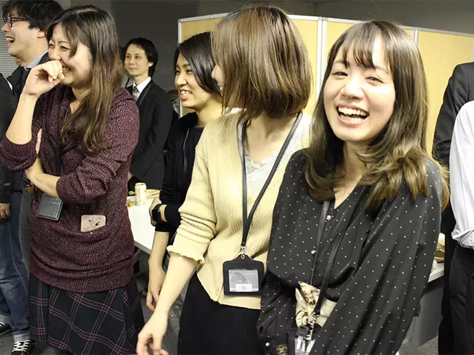 社員の誕生会イベントを行った際のワンシーンをパシャリ。