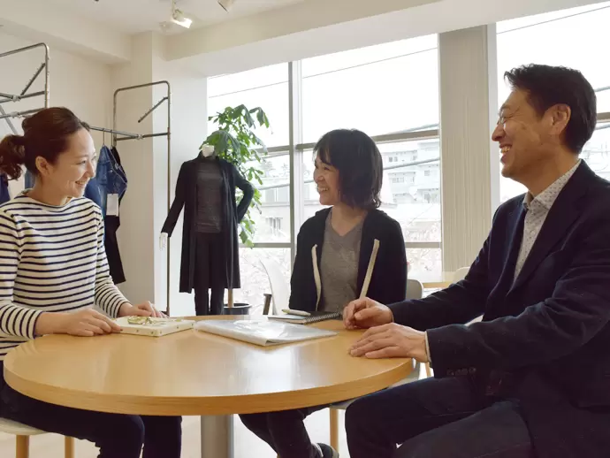 困ったときや悩んだときは相談に乗ってくれる先輩がいる。そんな社風も当社の魅力。