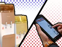 飲料水、スマホ、どちらも社会で注目される商品。デザイン性、利便性など他社製品には負けない商品です。