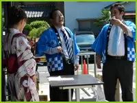 地域の行事にも参加。地域の協力が無ければ、納得のいく介護はできません。