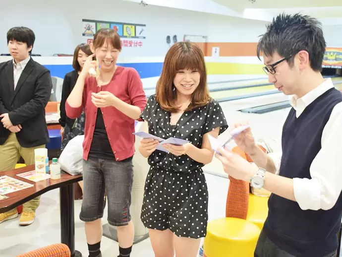 ボーリング大会♪社内イベントも活発に開催し、みんなで楽しむ時間を共有しています。