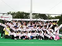 クオキャリアカップでの一枚。社内外の交流を盛んにすることで、パフォーマンスの向上に努めています。