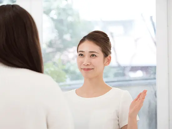 笑顔で患者様対応を行っています！