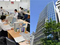 広々としたオフィススペース。本社では社員食堂の利用も可能です！