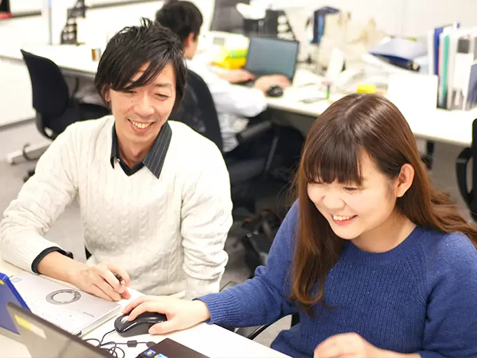わからないことがあれば、先輩がすぐにフォロー！無理なく始められるお仕事です。