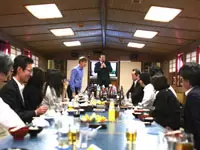 ３月の社長の誕生日＆創立１５周年記念を兼ねたパーティの写真です。