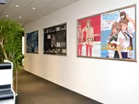 エントランスにもフレックスコミックスを代表する作品が