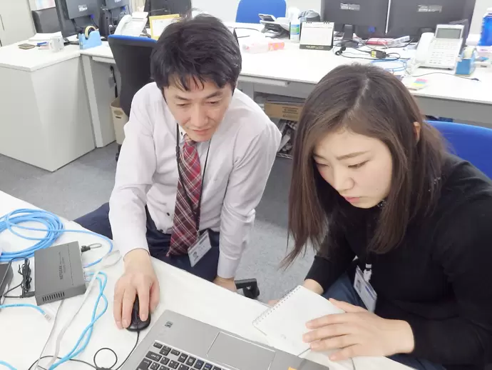 ▲仕事は丁寧に教えます。何でも聞いて下さいね。