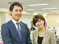 事業部長とスタッフ。「一緒に新しい部門を大きくしていきましょう！」