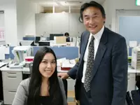 社長（写真右）は、非常に気さくで明るい方。社員とも普段からコミュニケーションをよくとっているそう。