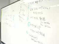 ホワイトボードには、次の企画のタネが…！あなたのアイデアも教えてください☆