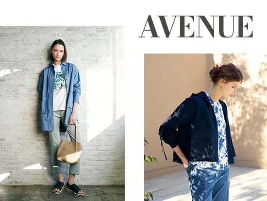 「AVENUE」では、大人の女性に向けた3つのブランドを展開しています。
