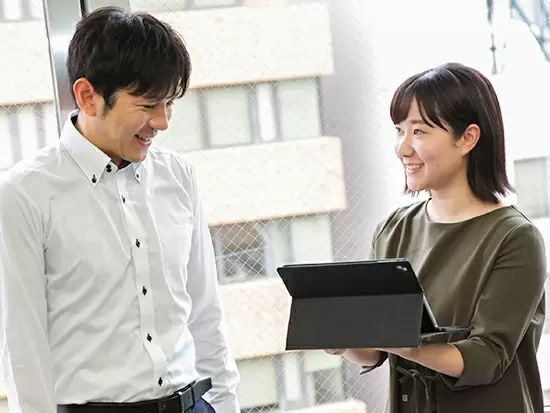 上司や先輩社員にも相談しやすい社風。経験の浅い方もご安心ください。