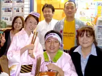 初台阿波踊りに参加した時です！地域のみなさんとはほとんど顔見知りです♪