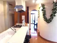 ▲当社2階ショールームのキッチンコーナー