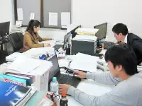 メリハリのある環境☆休憩中はワイワイ♪世間話も。
