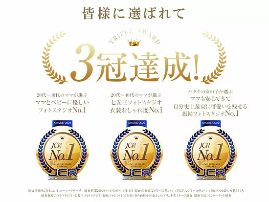 お客様からの評価が形になり、高い満足度のフォトスタジオとして知られています！