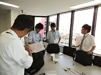 準備タイム。周るところをしっかりチェックします。
