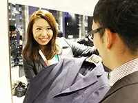 採寸技術やコーディネート力なども入社後にしっかり身につきます！