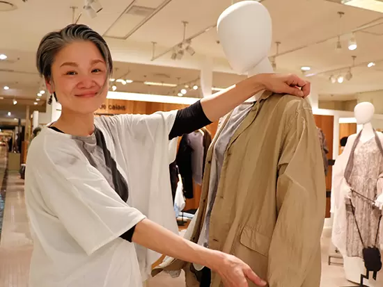 ディスプレイも店舗ごとにお任せ。 様々な着こなしを提案できる面白さがあります！