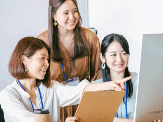 事務経験が浅い方でもOK！事務として新しいキャリアを歩むことができます。