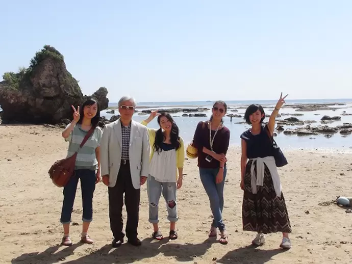 社員旅行の1枚。みんな仲がよく風通しのよさも自慢の1つです！