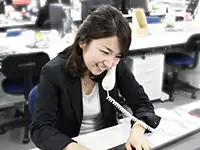 お互いに切磋琢磨できる仲間がいる会社。だからこそ、「会社の顔になる」お仕事にもやりがいが生まれます。