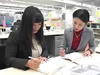 先輩から丁寧で親身なアドバイスを受けることで、成長を実感できる環境です。