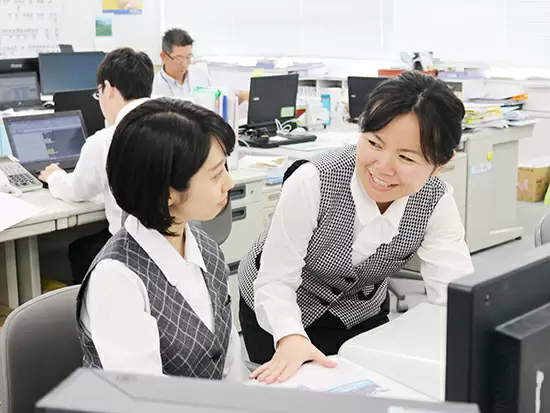 社員のサポートも万全です！わからないことはすぐに教えてくれます！