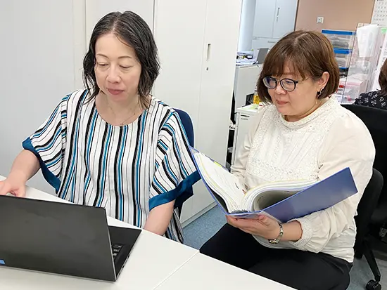 入社後は1～2ヶ月かけてゆっくりと仕事を覚えられますので、ご安心ください。