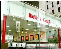 ホリーズ・カフェを74店舗、サンエバー・コーヒー・ハウス（コーヒー豆の販売）を9店舗展開。
