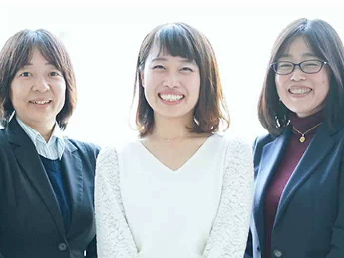 働く女性も多数在籍しています！定着率は98.4％と、女性にとって居心地いい職場環境が整っています。