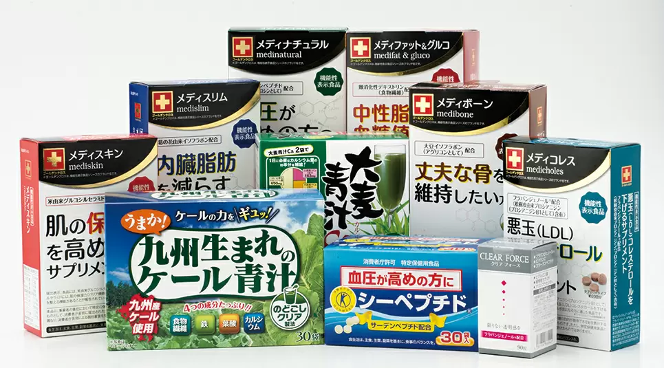トクホ許可取得件数日本一！高い素材開発力で成長し顧客の輪はあらゆる業種へと広がり続けています。
