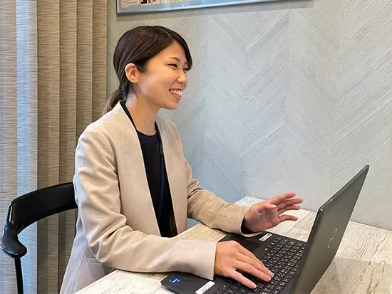「○○さんの接客がよかったから、もう一度内見したい」とお客さまからご連絡をいただいたことも！