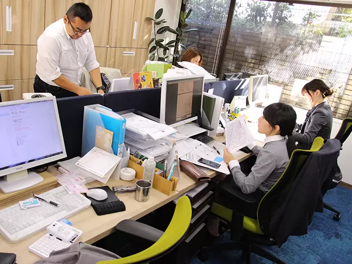 営業未経験の先輩が多数活躍中！いつでも丁寧にサポートするので、わからないことは気軽に聞ける環境です。