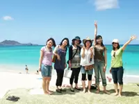 社員旅行風景。次回はハワイを予定しています！