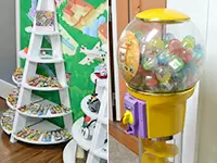 オモチャやお菓子が並ぶ個性的なオフィス。来社された方にも楽しんでもらえるよう、趣向を凝らしています。