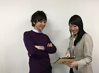 フレッシュな若手社員が多いので、わからないことなどは気軽に相談できます。どんどん質問してくださいね！