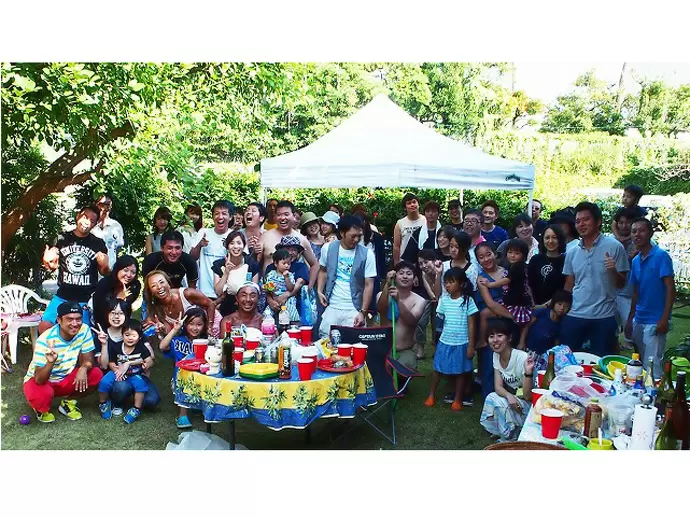 社内ＢＢＱ風景♪家族も参加ＯＫ☆