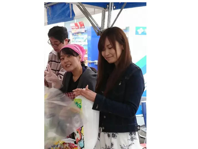 地域祭り参加風景♪出店も出して楽しみます！！
