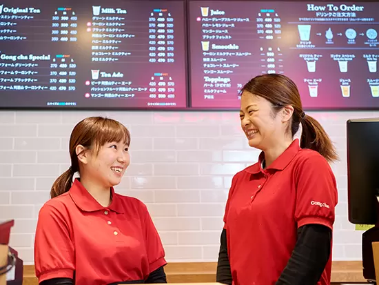 ファイブグループでは、ゴンチャブランド以外にも様々なブランドを展開！自分に合ったスタイルで働けます。