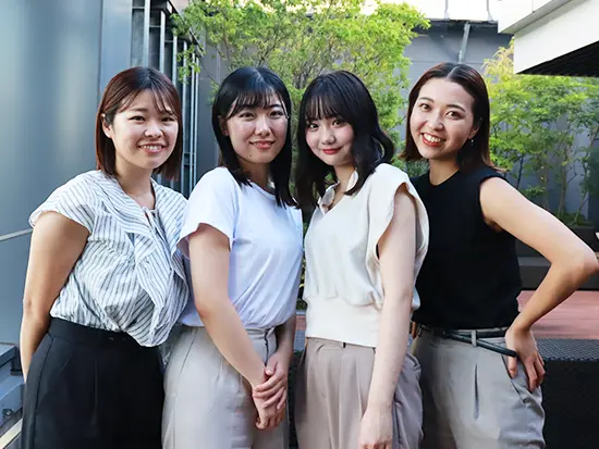 年の近いメンバーが活躍中！同じ部署のメンバーはみんな20～30代です。