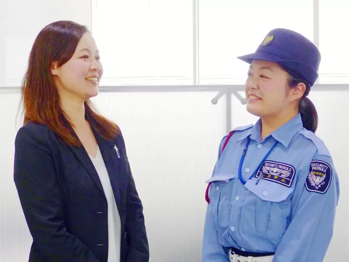 女性の警備員も多数活躍しています！