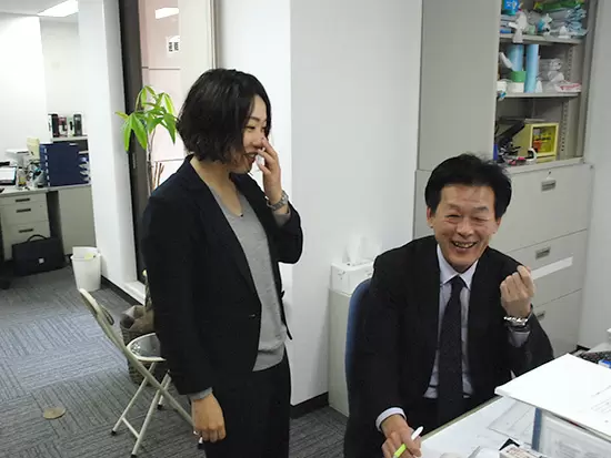 風通し抜群で、和やかな雰囲気のオフィス。