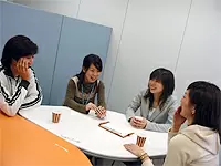 リフレッシュスペースで、ホッと一息。イイ企画が生まれそう！