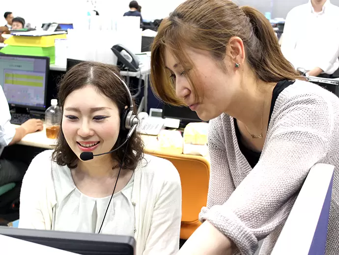 分からないことがあればすぐ先輩に聞ける環境のため、安心してはじめられます。